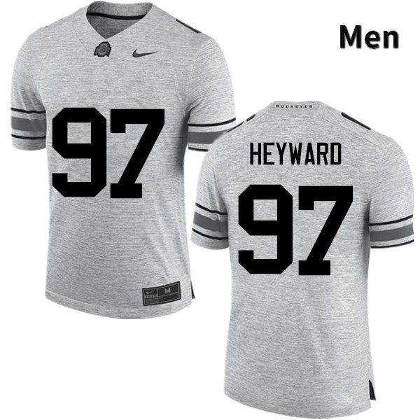 Ohio State Buckeyes Cameron Heyward Men's #97 Gray Game Stitched College Football Jersey